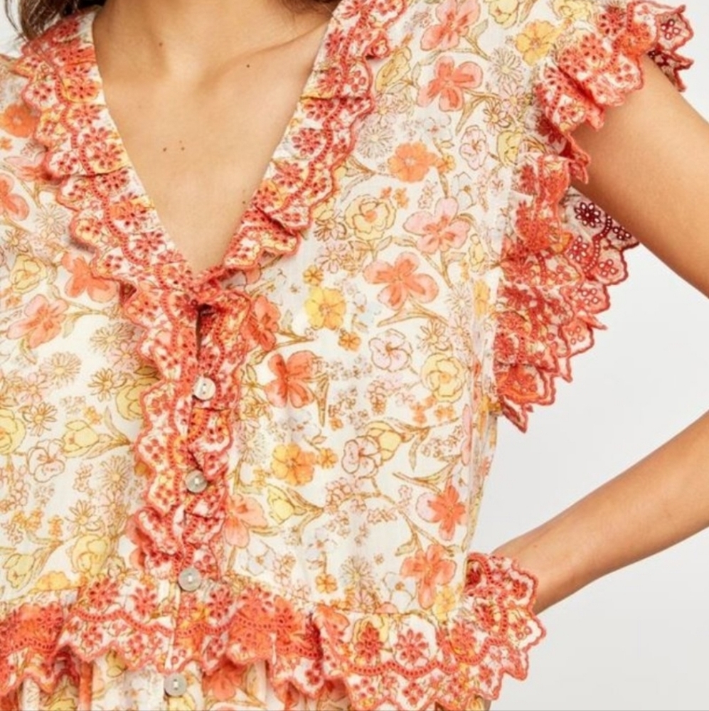 Free People Milania Midi Dress in Confetti Combo - Picture 4 of 11